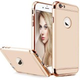 Husa iPhone 6 Plus/6S Plus MyStyle Elegance Luxury 3in1 Gold Carcasa Protectie Rezistenta Socuri, Praf, Zgarieturi Auriu