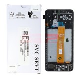 LCD+Touchscreen cu Rama Samsung Galaxy A04s / A047F BLACK Original Service Pack