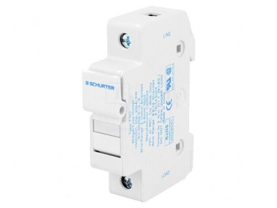 Clemă Siguranțe 30A 10,3x38mm pentru Șină DIN foto