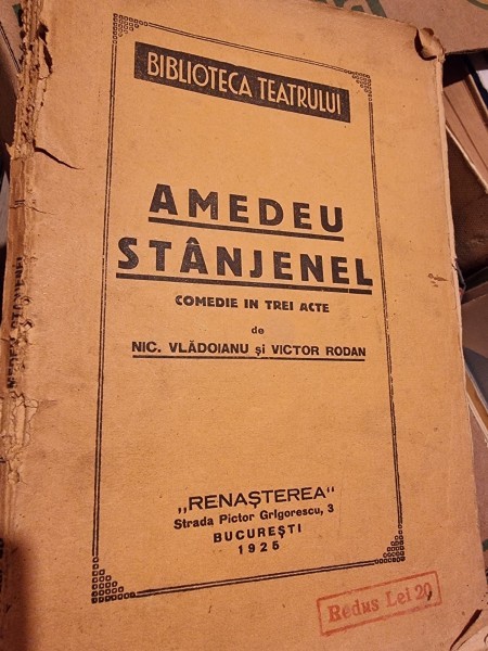 Amedeu Stanjenel, comedie in trei acte - Nic. Vladoianu