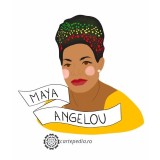 Maya Angelou - sticker by Renata - Cartepedia