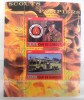 Djibouti 2007 scutism, pompieri, cercetasi, masina pompieri bloc mnh, Nestampilat
