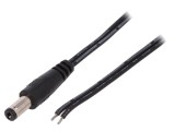 Cablu DC 5,5/2,1 mm negru 1,46m