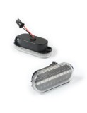 Semnalizari LED Aripa VW Golf 3 4 Bora Passat Sharan Polo Lupo Vento Beetle Caddy T5 - Set 2 Bucati, Sticla Clara, Portocalii