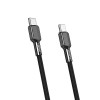 Cablu pentru incarcare si transfer de date XO NB-183B, 2X USB TYPE-C, 3A, 60W, 1M, NEGRU