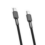 Cumpara ieftin Cablu pentru incarcare si transfer de date XO NB-183B, 2X USB TYPE-C, 3A, 60W, 1M, NEGRU