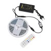 Kit Banda LED RGB 5050, 5m, Bluetooth, Telecomanda, IP65, Impermeabila, Alimentator 12V, Controler Smart, Aplicatie Mobil