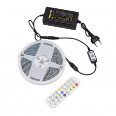 Kit Banda Led 5050 RGB IP65 / 5m cu Bluetooth + Telecomanda