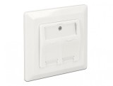 Priza 2 porturi pentru Keystone aplicata, Delock 86202