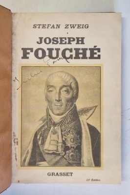 JOSEPH FOUCHE par STEFAN ZWEIG foto