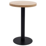 vidaXL Masă de bistro, maro deschis, 50 cm, MDF