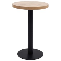 vidaXL Masă de bistro, maro deschis, 50 cm, MDF
