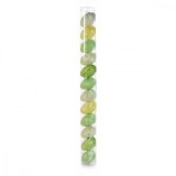 Set 12 oua decorative din plastic verde 4x6 cm