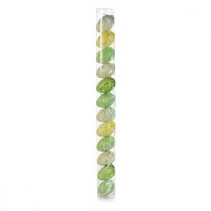 Set 12 oua decorative din plastic verde 4x6 cm