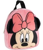 Rucsac Plușat Minnie Mouse Grădiniță Copii 1-3 ani, Cerda, 22 cm, Poliester, Elemente 3D