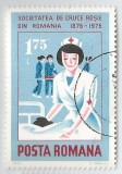 *Romania, LP 912/1976, Centenarul Crucii Rosii, 1,75 lei, eroare 1, oblit.