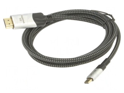 Adaptor USB 3.1 HDMI USB C Aurit 1.8m Negru foto