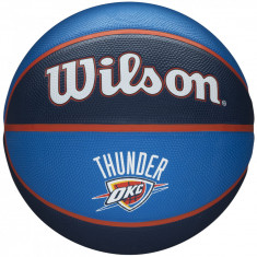 Mingi de baschet Wilson NBA Team Oklahoma City Thunder Ball WTB1300XBOKC albastru marin foto