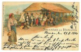 3063 - ETHNIC, Country Life, Litho, Romania - old postcard - used - 1900