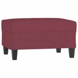 Taburet, rosu vin, 70x55x41 cm, material textil