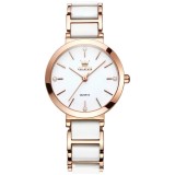 Ceas de dama Olevs Mecanism Quartz Japonia Casual Fashion Elegant Alb