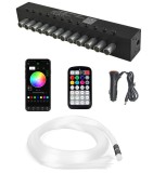 Cumpara ieftin Kit Fibra Optica plafon instelat RGB 9W 12 canale, 120 fire la 2M - STAR3