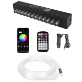 Kit Fibra Optica plafon instelat RGB 9W 12 canale, 120 fire la 2M - STAR3