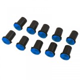 Set de suruburi pentru parbriz de motocicleta, cu spaciere pentru carena, din aluminiu M5, albastre Performance AutoTuning