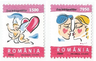 Romania, LP 1503/2000, Ziua Indragostitilor, MNH foto