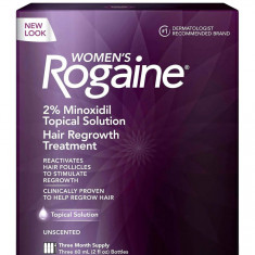 Solutie Minoxidil Rogaine 2%, Tratament impotriva caderii parului pentru femei, 3 luni aplicare