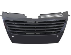 Grila masca fata fata VW PASSAT (B6), 01.2005-07.2010, negru; TUNING,