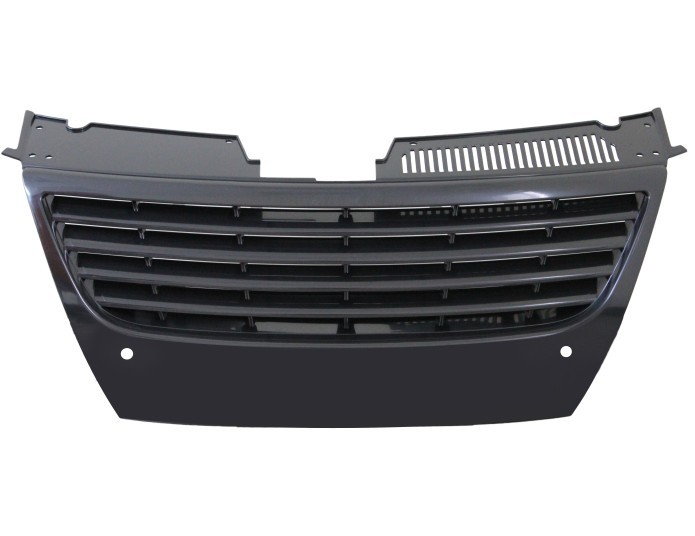 Grila masca fata fata VW Passat (B6), 01.2005-07.2010, negru; Tuning,