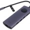 Hub USB 9 porturi gri, USB 2.0/3.0 Plug and Play