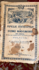 apele minerale si statiunile balneo-climaterice din ardeal.editia a II a.an1921 foto