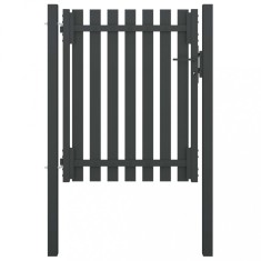 Gossi poarta de gard gradina, antracit, 1 x 1,5 m, otel