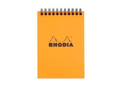 Blocnotes A6, spirala, 80 file, Rhodia Classic, orange foto