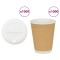 Cești de cafea din h&acirc;rtie cu capace 1000 buc 16 oz 400 ml