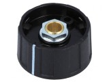Buton Rotativ Indicator Negru 6mm 31x15.5mm