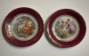 Doua farfurii din portelan fin frantuzesc marca LIMOGES, scene romantice