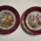 Doua farfurii din portelan fin frantuzesc marca LIMOGES, scene romantice