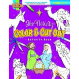 The Nativity Color &amp; Cut Out: Coloring Activity Books ] Christmas--5-7