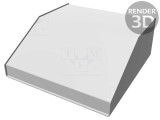 Carcasă desktop aluminiu 254x259x102mm