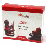 Conuri parfumate aromatika fumigatie backflow - rose 10 buc, Stonemania Bijou