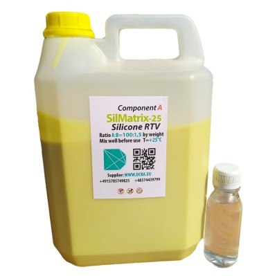 Silicon RTV-2 pentru matrite economic și elastic Silicon de condensatie flexibile SilMatrix 1 kg + 15 g Intaritor foto