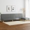 Gossi set de canapele, 2 piese, gri inchis, material textil