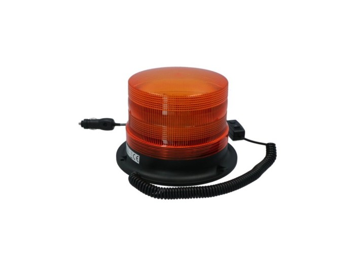 Girofar auto Carpoint 12V 500W orange cu bec Xenon , fixare magnetica si suruburi 14x15,5/20cm