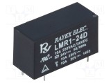 Releu electromagnetic SPDT 24VDC 12A 12A/250VAC Recoy/RAYEX ELECTRONICS