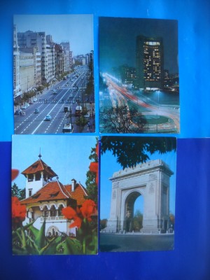 HOPCT LOT 2022 - BUCURESTI -4 CARTI POSTALE-CIRCULATE foto