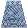 Covor sisal Color 19246/699 Flori albastru, 140x200 cm, Dreptunghi