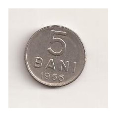 Moneda - Romania - 5 bani 1966 , v7